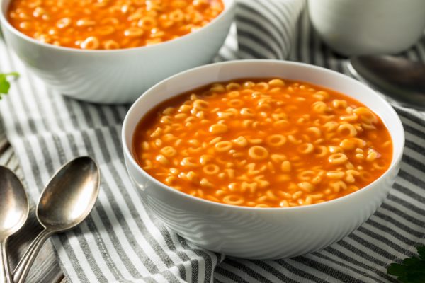 Healthy Alphabet Soup in Tomato Sauce
